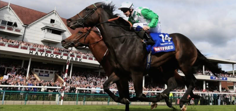 Race day at Haydock Park Racecourse